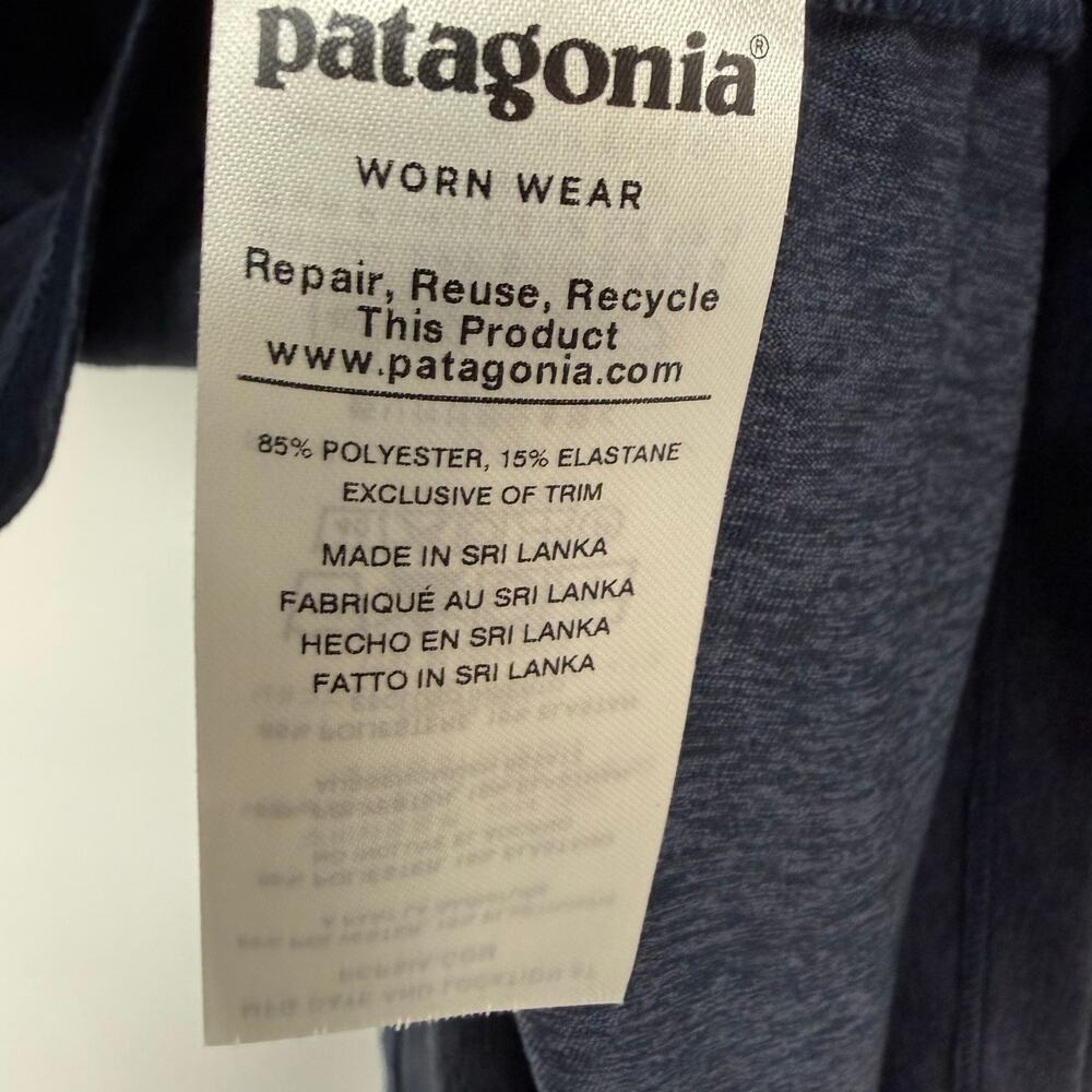 Patagonia Nena Seabrook Twist Tank Mini Dress Womens Large Navy Blue Sleeveless - Picture 6 of 10